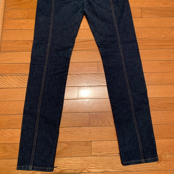 D&G Dolce Gabbana Dark Denim w/Golden Leather Belt - Picture 3 of 15